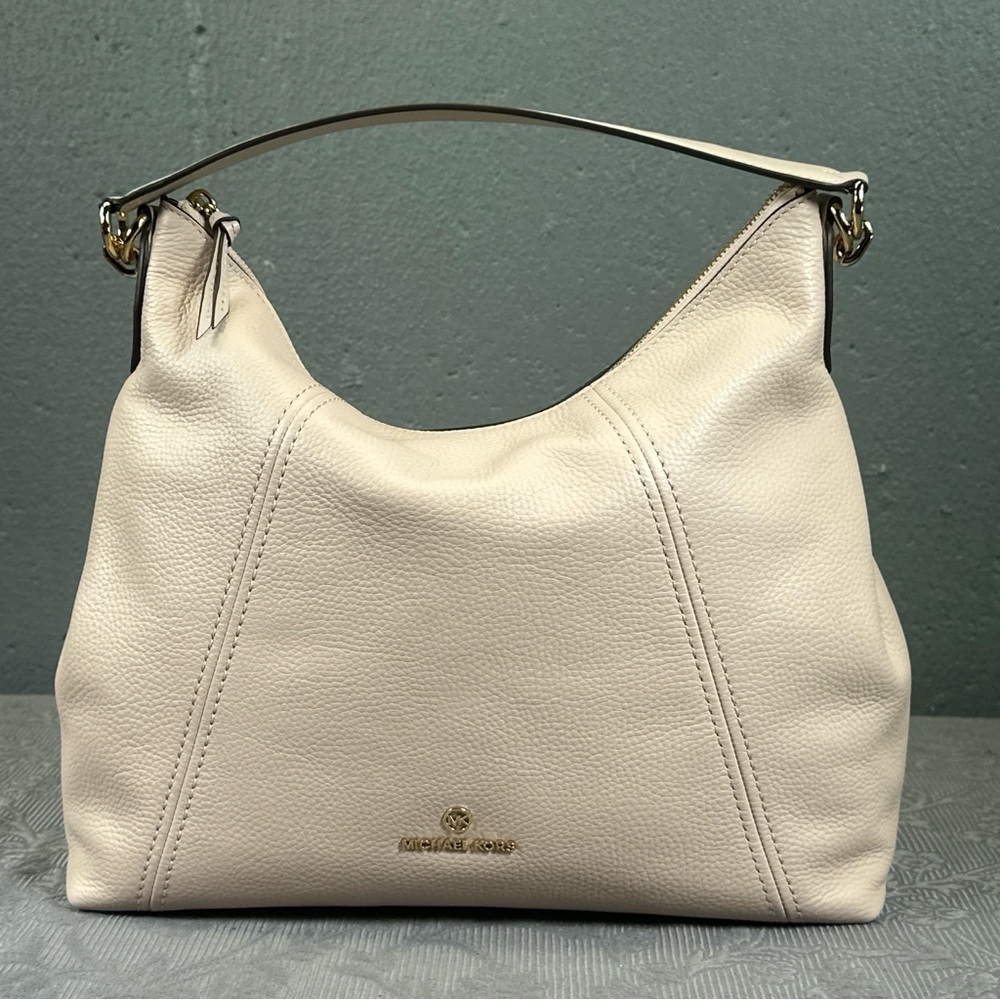 MICHAEL KORS Sienna Soft Pink Pebbled Leather Large Convertible Shoulder/Hobo - Picture 2 of 14